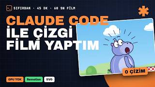 Claude Code ile Çizgi Film Yaptım (Tek Çizgi Çizmeden)
