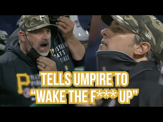 Pirates Manager tells the ump to wake up, a breakdown