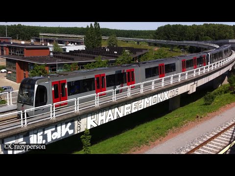 RET metro combi SG3 bij Tussenwater Rotterdam naar De Akkers! (R-NET rood+grijze deuren)