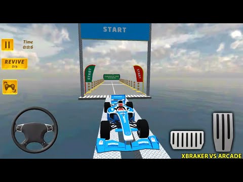 Impossible Blue Formula Ramp Car Stunts: Levels 10 to 16 Completed - Android Gameplay Walkthrough
