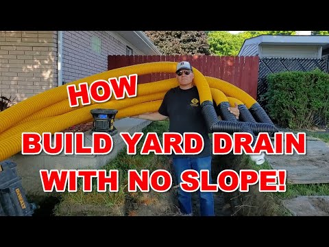 How To Build a Yard Drain System with No Slope [ COMBO INSTALL! ]