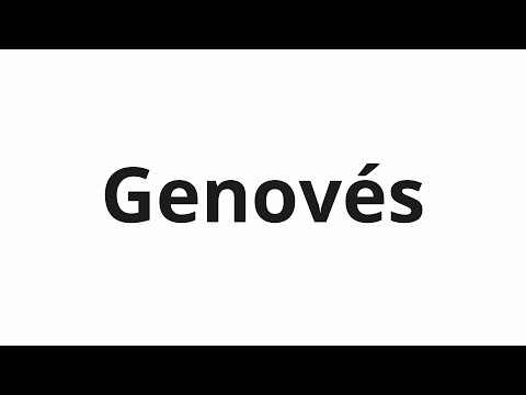 How to pronounce Genovés