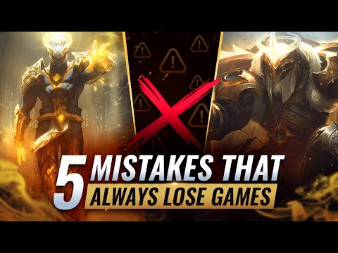 5 GAME-LOSING Mistakes You NEED To Avoid on Patch 12.3 - League of Legends Season 12