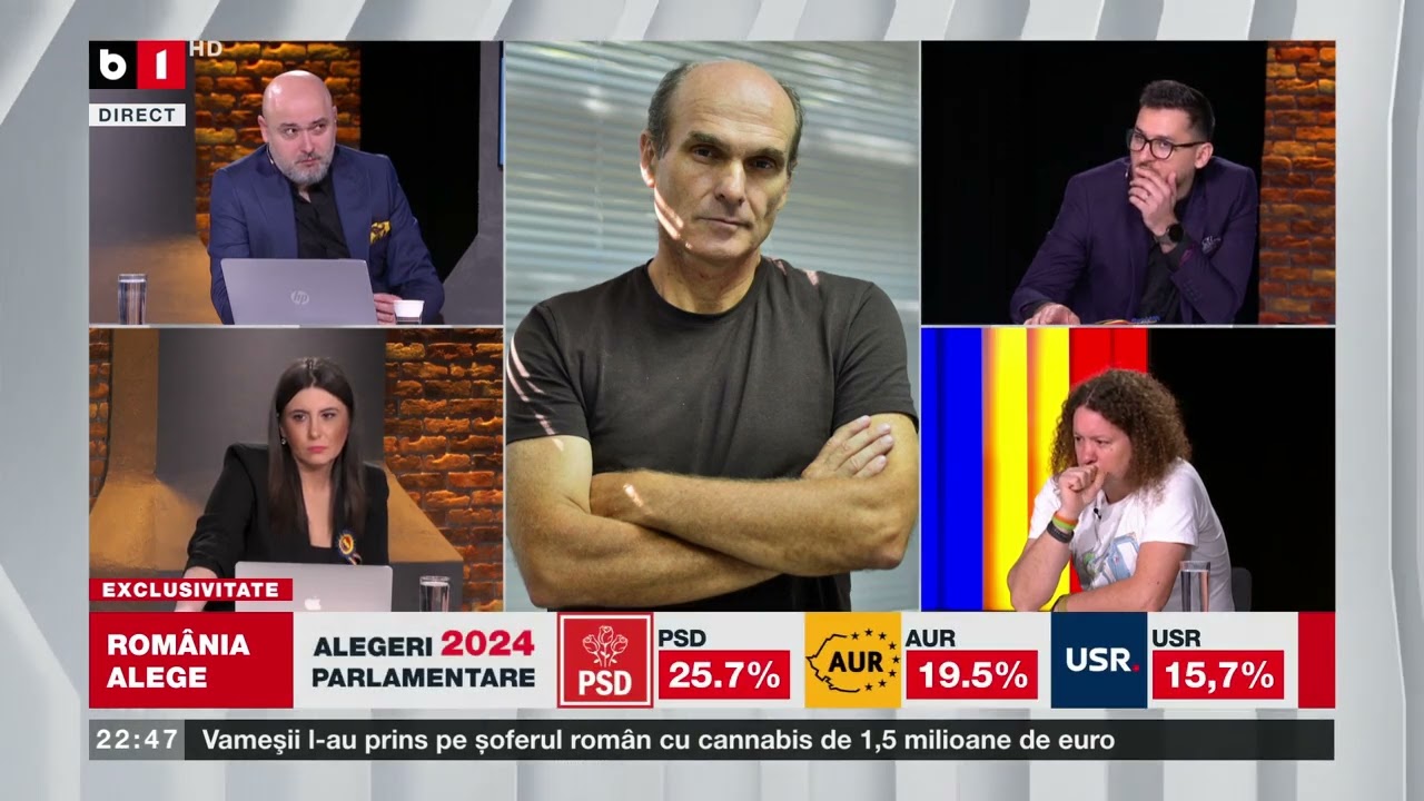 Cristian Tudor Popescu analizează rezultatele exit poll de la parlamentare. B1TV_1 dec. 2024