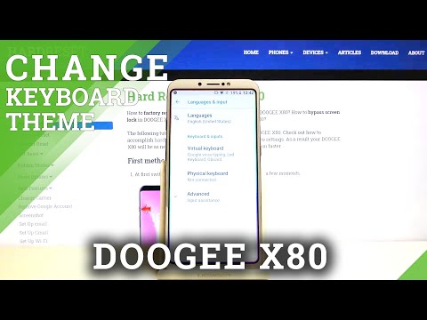 How to Change Keyboard Theme on Doogee X80 - Personalize Keyboard Background