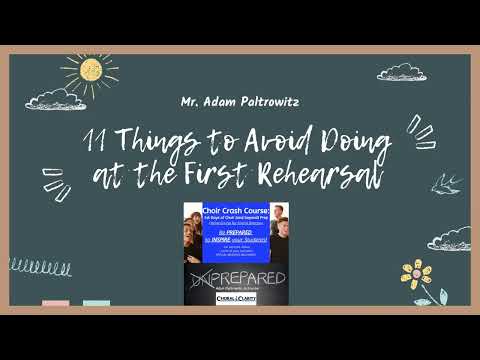 11 Things to Avoid Doing at Your First Choir Rehearsal