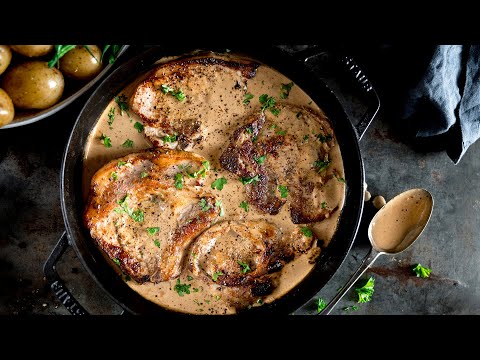 Quick & Easy Autumn Comfort Food | Pork Chops with Creamy Mustard Sauce
