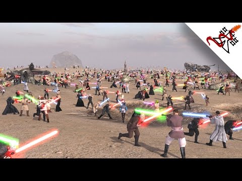 MASSIVE JEDI vs SITH BATTLE - Star Wars Galaxy At War MOD