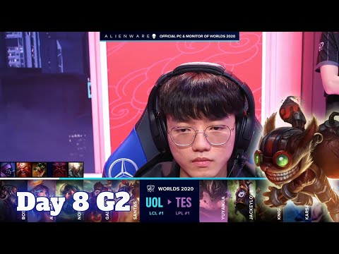 UOL vs TES | Day 8 Group D S10 LoL Worlds 2020 | Unicorns of Love vs Top Esports - Groups full game