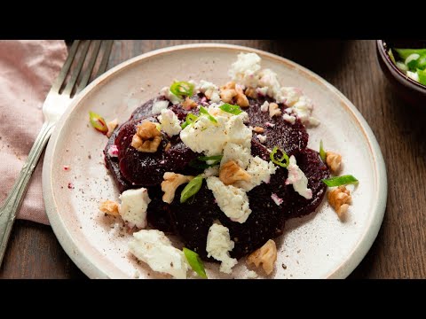 Rote Bete Salat mit Feta & Walnüssen (10 Minuten)
