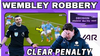 Another Wembley Robbery! VAR Again🤔Jack Grealish handball from Cole Palmer's free-kick Denied.