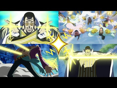 One Piece: Kizaru Borsalino | Pika Pika no Mi | All Attacks and Abilities