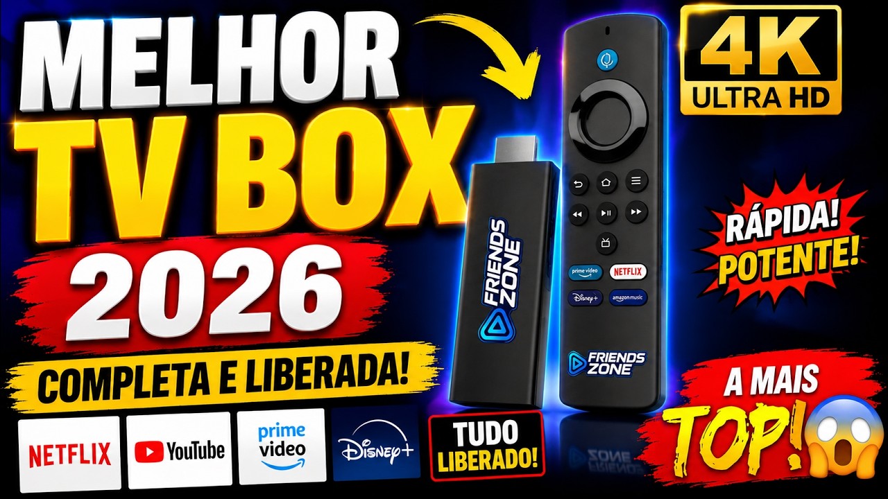 MELHOR TV BOX 2026 ✅ TV BOX COMPLETA E LIBERADA / TV BOX MAIS TOP PARA SUA SMART TV