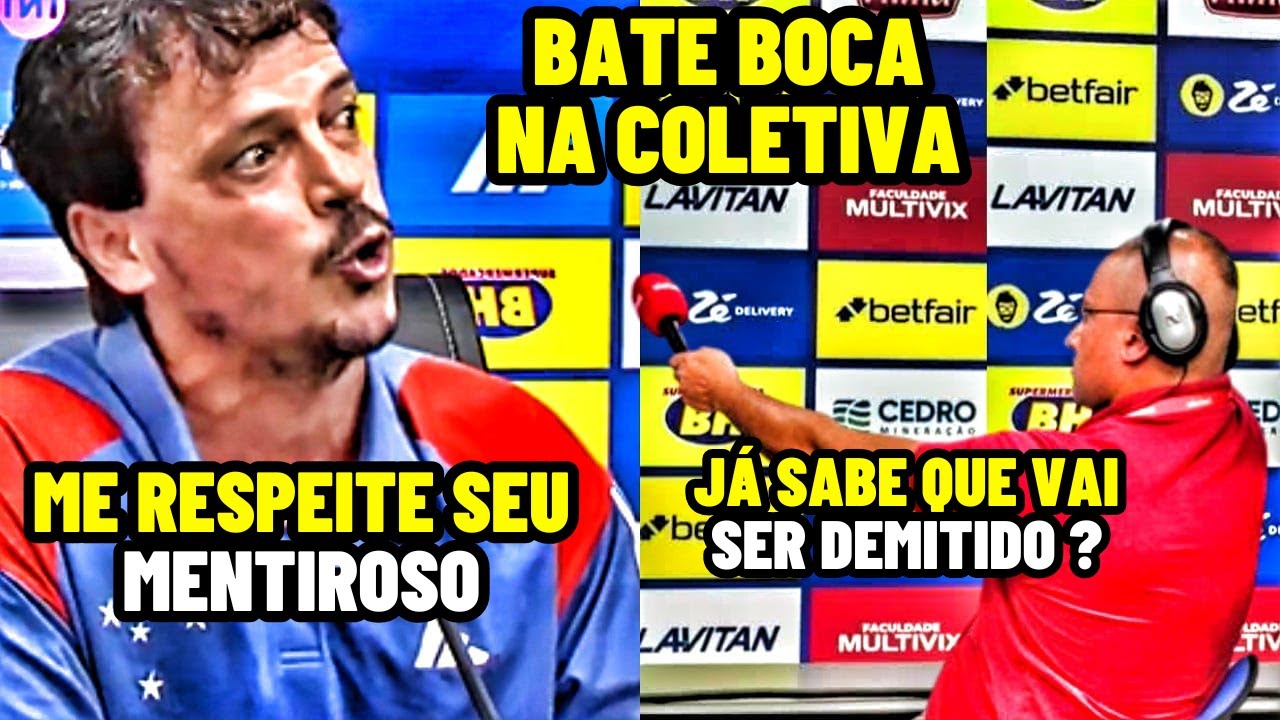 FERNANDO DINIZ PERDE A PACIÊNCIA COM SUA DEMISSÃO NA COLETIVA