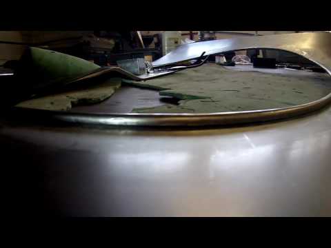 Metalshaping - How I flange and wire edge panels. www.classicmetalshaping.co.uk