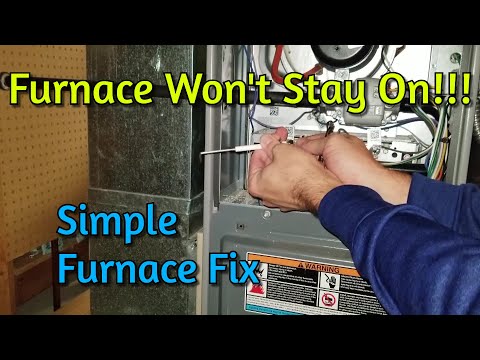 Fix a Furnace That Won't Stay Running | Extremely Easy Fix