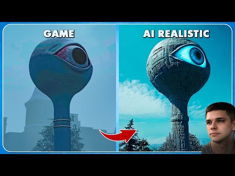 WATER EYE TOWER | Game vs AI Realistic Version | Monster Voice Challenge