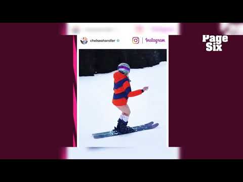 Chelsea Handler Skiing