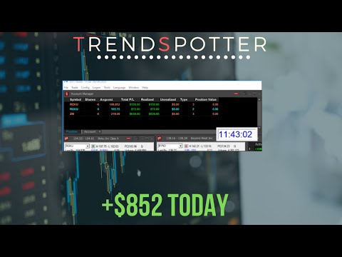+$852 today trading ROKU and Zoom!