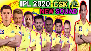 CSK Final Squad for IPL 2020 /Chennai Super Kings Full Squad IPL 2020