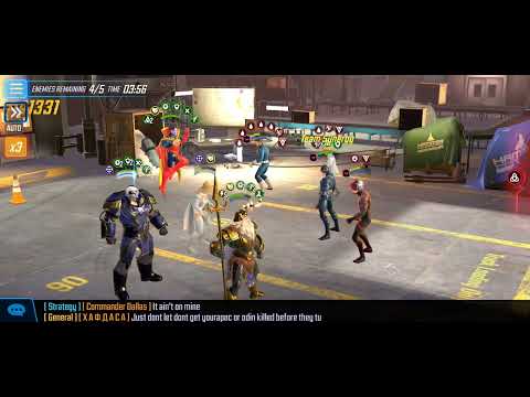 Marvel Strike Force Arena Gameplay 33 (No Professor X needed) 7m Punch-up