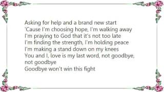 Kathy Mattea - Love Is My Last Word Lyrics