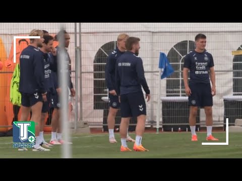 Danmarks fokus er på Slovenien, da fodboldlandsholdet træner