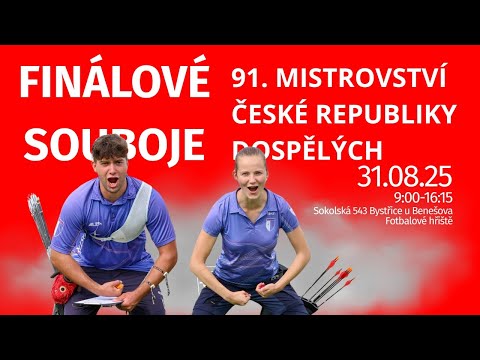 91. mistrovství ČR dospělých v terčové lukostřelbě, Bystřice 2025