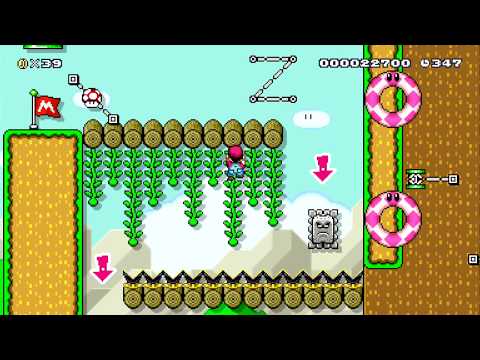 Joey's Spin Jump Practice by PONZIO44 - SUPER MARIO MAKER - NO COMMENTARY 1ba 1bb