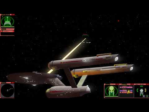Star Trek Bridge Commander TOS  Constitution Class vs. Klingon D-7