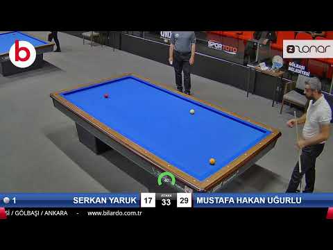 SERKAN YARUK & MUSTAFA HAKAN UĞURLU Bilardo Maçı - 2023 ERKEKLER 1.ETAP-2.TUR