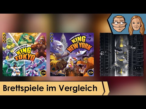 King of Tokyo vs. King of New York vs. King of Tokyo: Dark Edition | Brettspiele im Vergleich