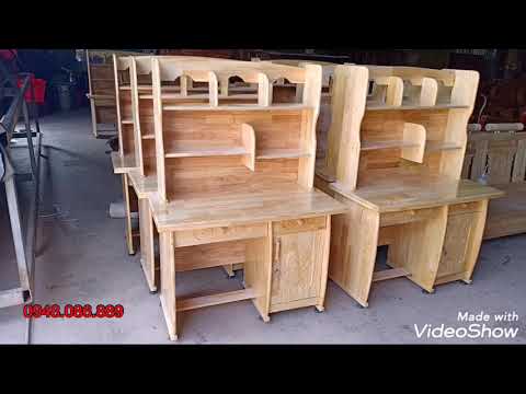 Bàn học sinh gỗ thông ghép - Student desk for pine wood