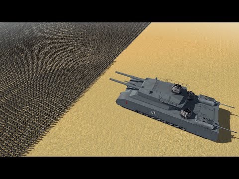 P1000 RATTE vs 1400 SOVIET INFANTRY - Men of War Assault Squad 2