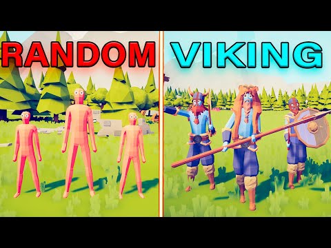 RANDOM WEAPON TEAM vs MEGA VIKING TEAM - Totally Accurate Battle Simulator | TABS