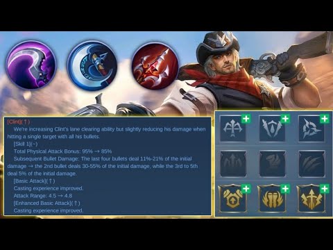 TUTORIAL NEW BUFF CLINT | NEW CLINT BEST BUILD & NEW MARKSMAN EMBLEM 2021 | (MUST WATCH✓) | MLBB