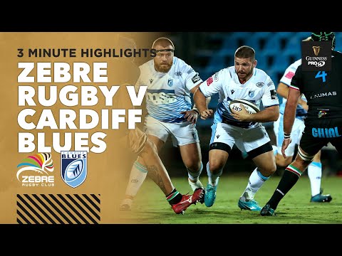 3 Minute Highlights: Zebre Rugby v Cardiff Blues | Round 1 | Guinness PRO14 2020/21