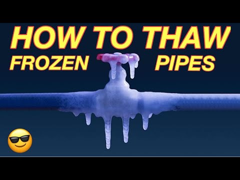 HOW TO UNFREEZE FROZEN WATER PIPES - Easy way to Thaw Frozen Water Pipes!
