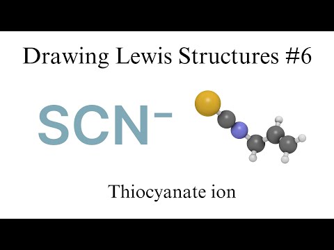 AP Chem 2.5-Drawing Lewis Structures #6:  Thiocyanate ion and cyanide ion