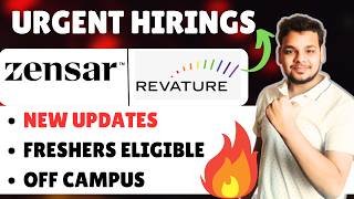 Revature , Zensar Off Campus Job Drives | 2026, 2025 Batch Hiring | Latest Freshers Jobs 2026