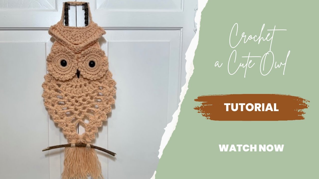 How to Crochet a Cute Owl Easy Tutorial for All Levels | Crochet an Owl with Pineapple Stitch🦉