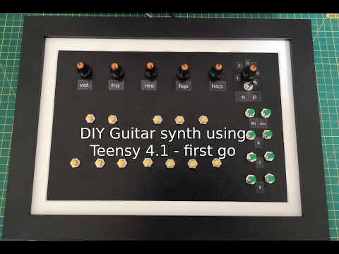 DIY Guitar Synth - first prototype. Teensy 4.1