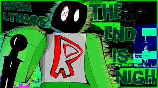 Cover art for the end is nigh with lyrics the second