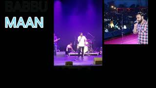 Babbu maan in emotional mood when he sing s MUMMY DADDY song . Live at( kelwona) canada .
