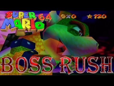 Super Mario 64 - Boss Rush (All Boss Fights, No Damage)