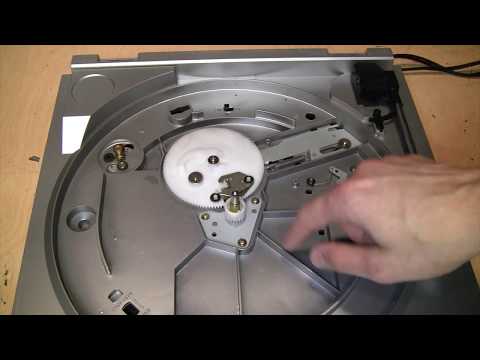 How to reset the automatic mechanism of an AT-LP60 turntable