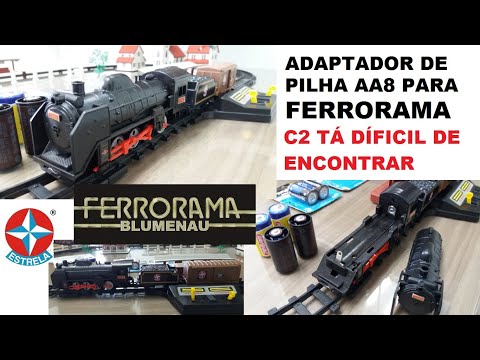 FERRORAMA - ADAPTADOR DE PILHA AA8 PARA FERRORAMA - C2 TÁ DIFÍCIL DE ENCONTRAR