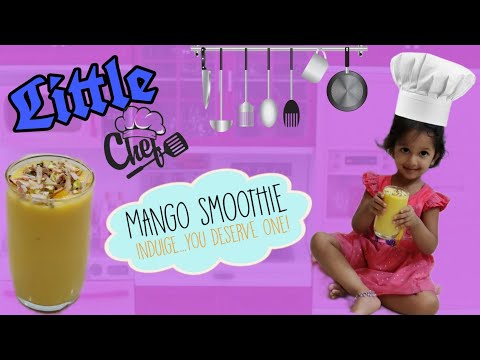 Mango Smoothie Summer Drink By little chef 🧑‍🍳 | Refreshing Summer Cool Drink | Nainika's Fun World