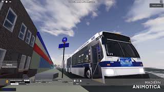 MTA Q58 Bus Simulator All Bus Stops Announced by Commuter Robotic Voice [Bernie Wagenblast]