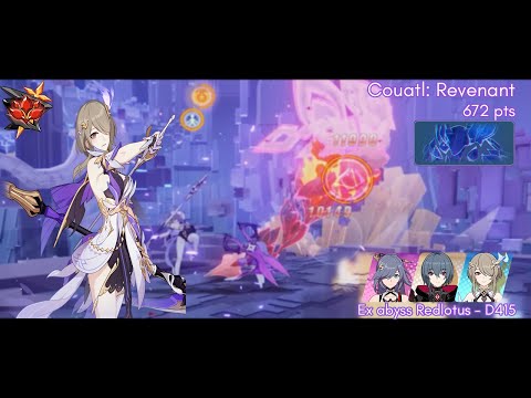 Ex abyss Redlotus (D415) Couatl: Revenant (672 pts), AE/MA/SPA - Honkai Impact 3rd SEA